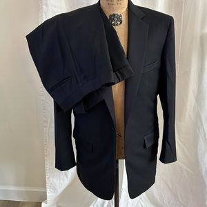 High-end custom men’s tuxedo black jacket pants sz 46R